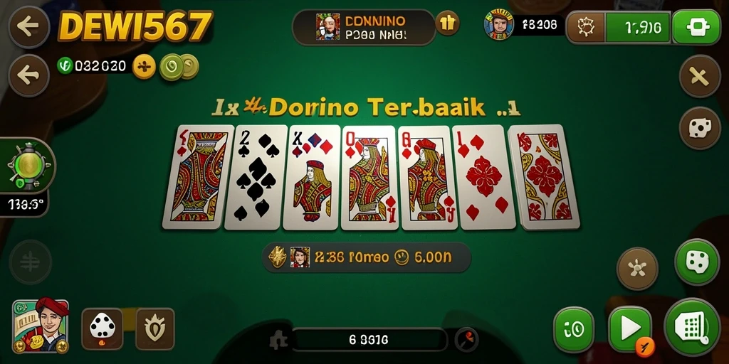 Screenshot gameplay DEWI567 yang menampilkan keseruan bermain Domino.