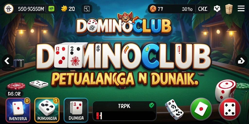 Tangkapan layar menunjukkan gameplay seru dalam petualangan domino.