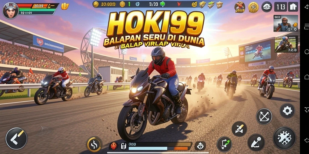 Gameplay HOKI99 yang menegangkan dengan balapan seru.