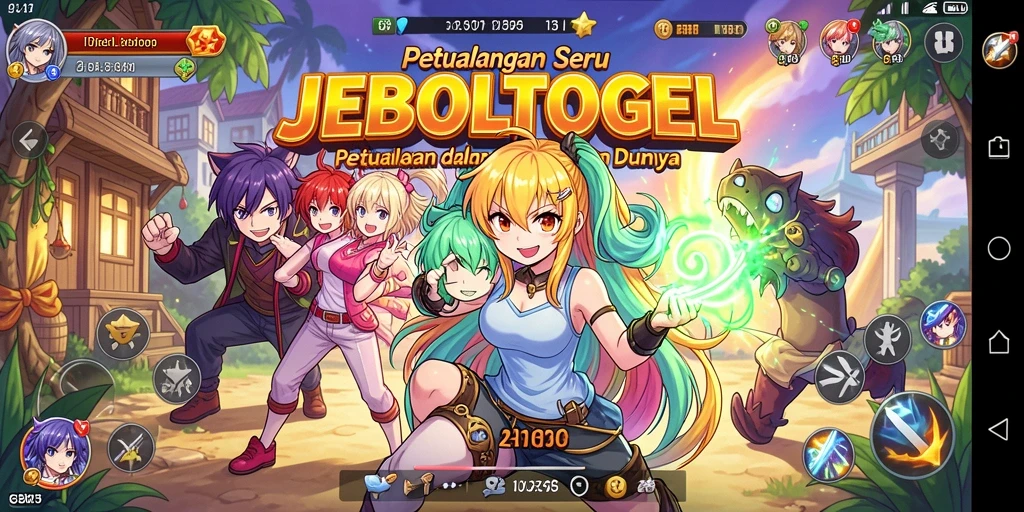Screenshot JEBOLTOGEL menunjukkan serunya gameplay Anime.