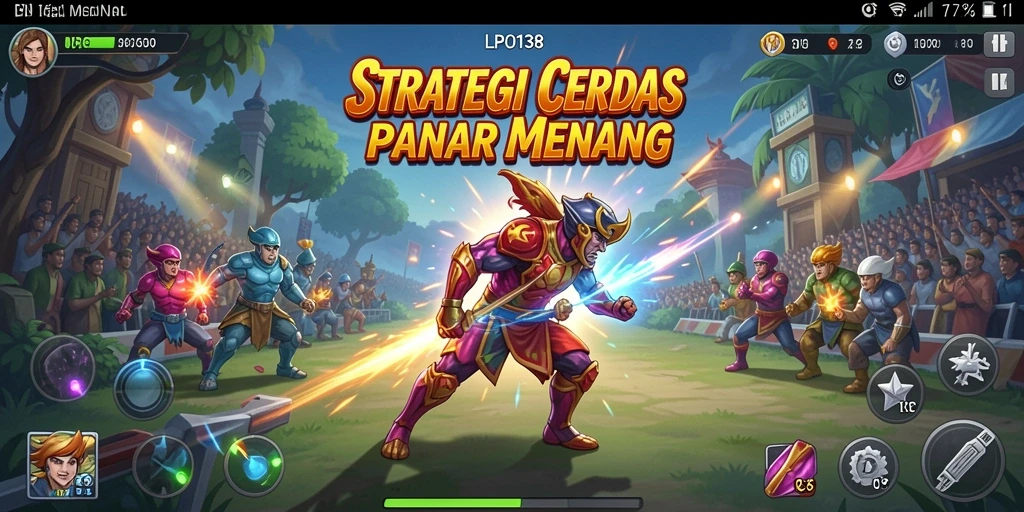 Screenshot gameplay LPO138 dengan aksi strategi yang intens.