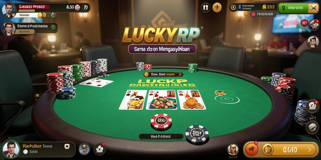 Tampilan gameplay seru di LUCKYRP dengan pemain lain.