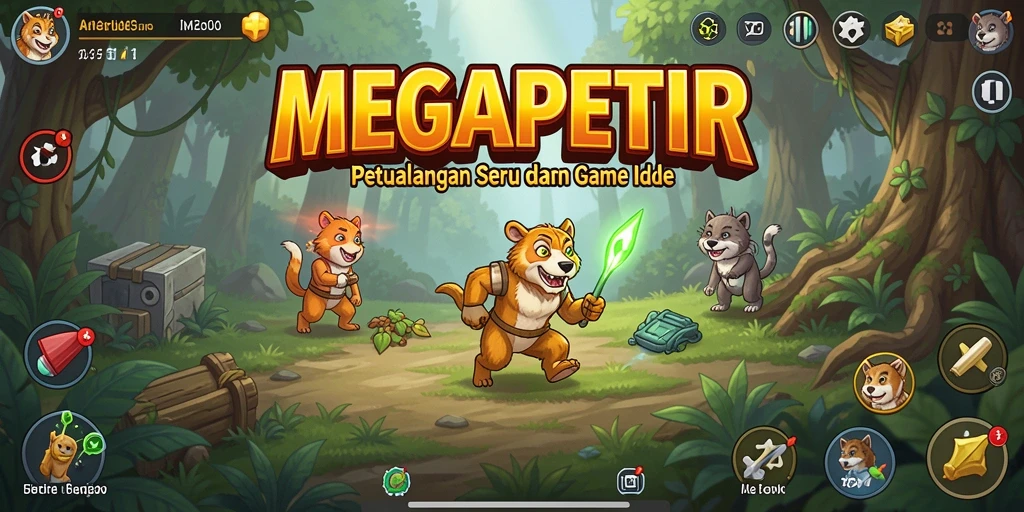 Tampilan gameplay <strong>MEGAPETIR</strong> yang menarik dan interaktif.